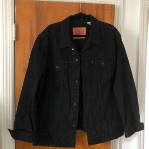 Levi's Black Denim Trucker Jacket - Classic Fit
